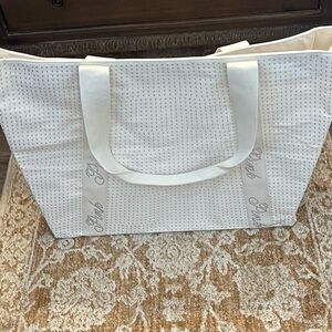 Victoria's Secret White/Cream Bling Tote